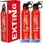 Ougist 2 Pcs Fire Extinguisher with Mount - 4 in-1 Fire Extinguishers for The House, Portable Car Fire Extinguisher, Water-Based Fire Extinguishers(620ml)