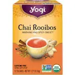 Yogi Tea, чай ройбуш, без кофеина, 16 чайных пакетиков, 36 г (1,27 унции)