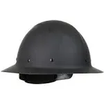 Wolfjaw Full Brim Smooth Dome Hard Hat Non-Vented Textile Suspension White 280-HP1481R-01