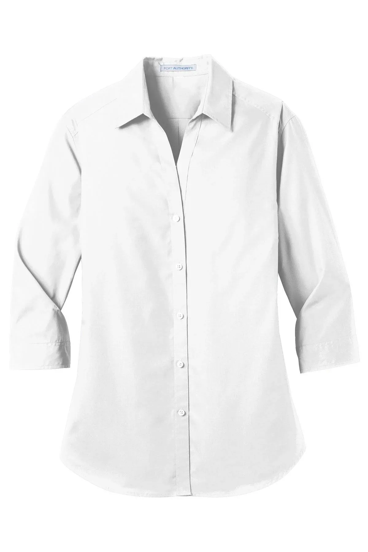 Port Authority LW102 Ladies Breathable 3/4-Sleeve Carefree Poplin Shirt