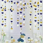 Pinkblume 52Ft Navy Blue Gold Party Decorations