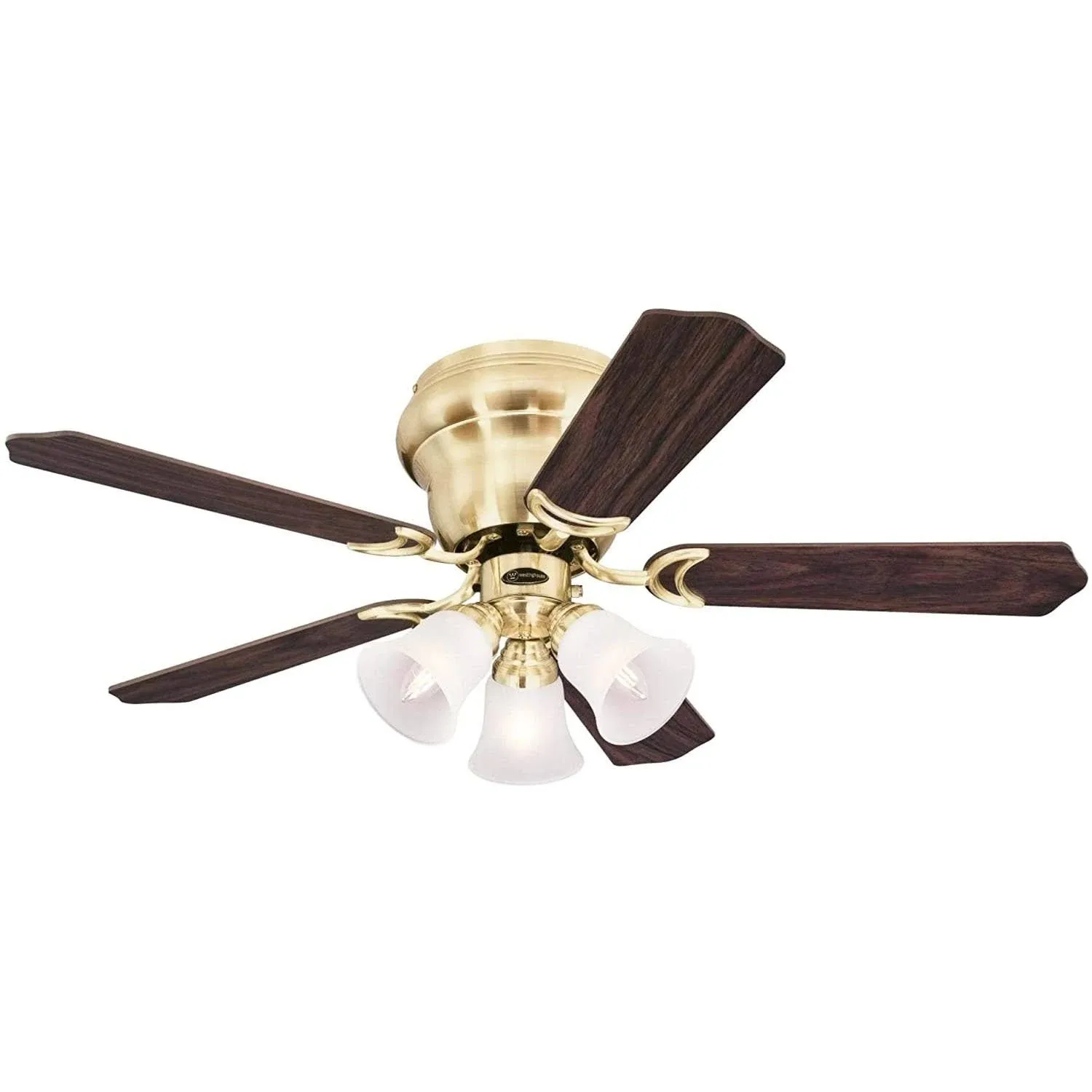 Westinghouse Contempra Trio 42 in. LED Satin Brass Ceiling Fan with Light Kit 7231500