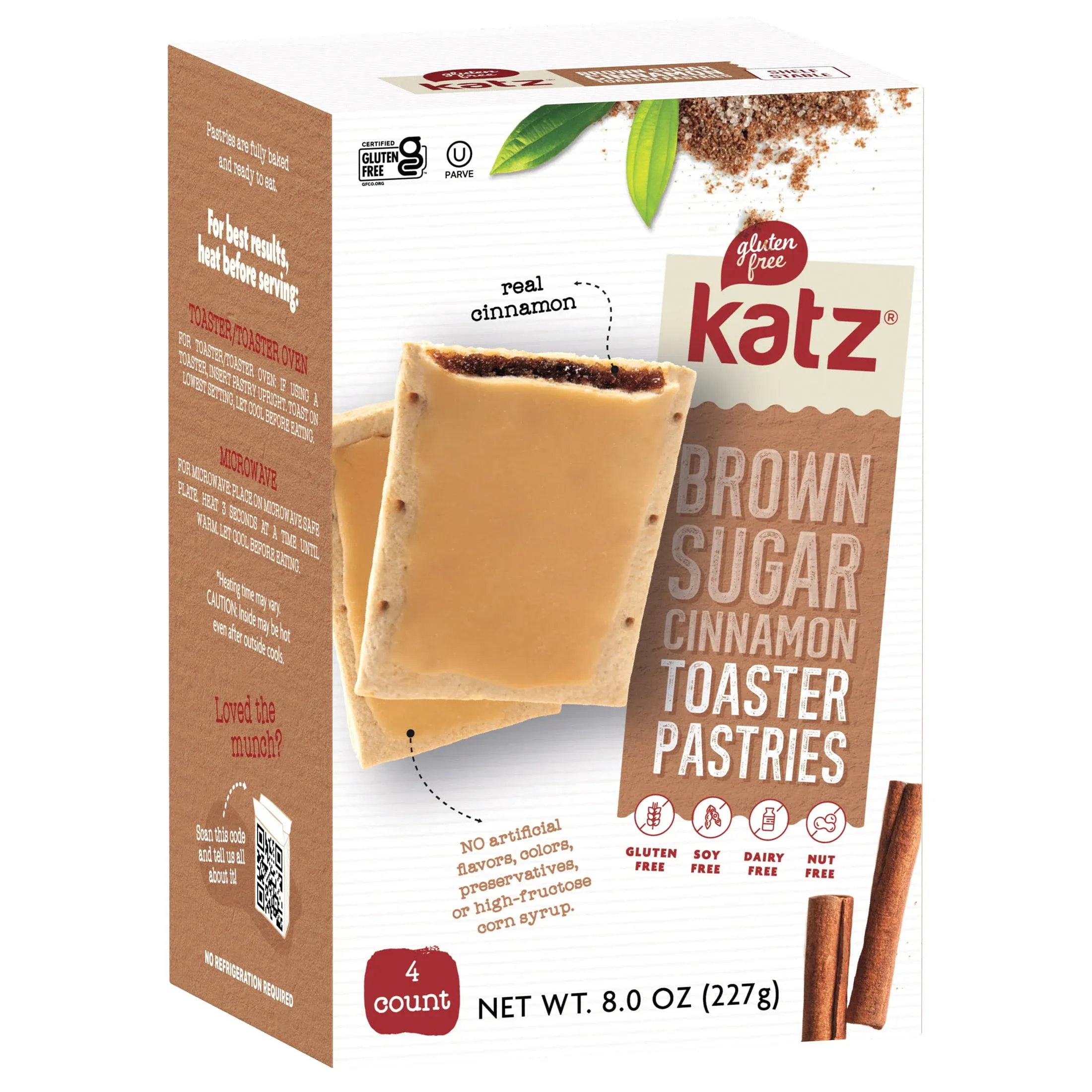 Katz Gluten Free Brown Sugar Cinnamon Toaster Pastries