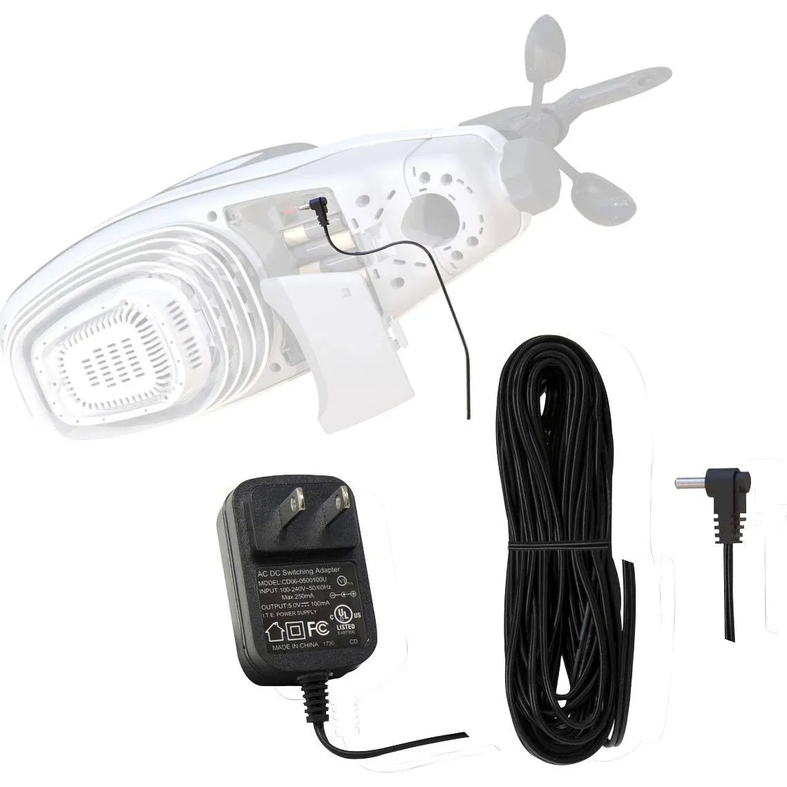 Acurite Power Adapter for Atlas Weather Sensor