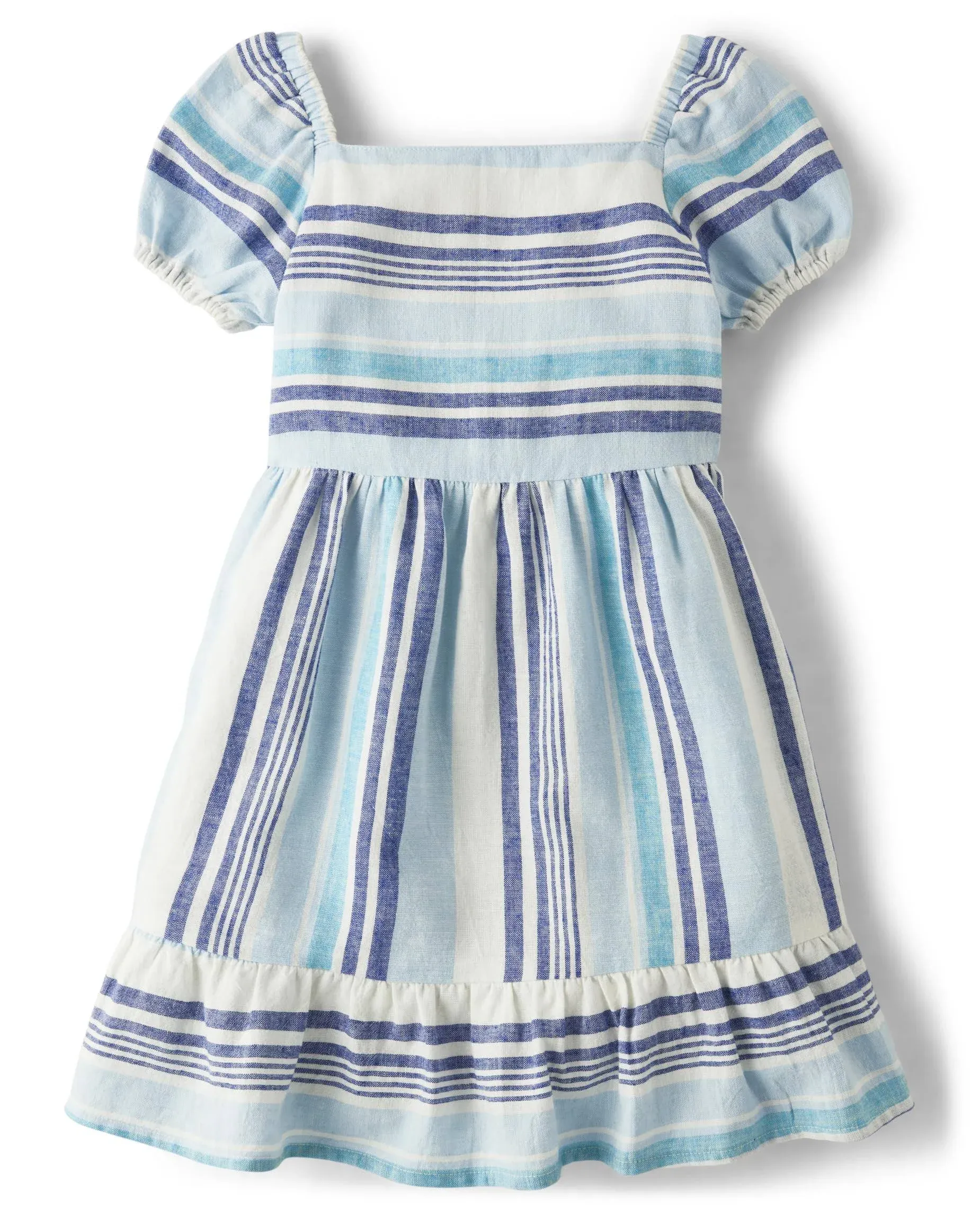 Gymboree Girls' Striped Tiered Dress