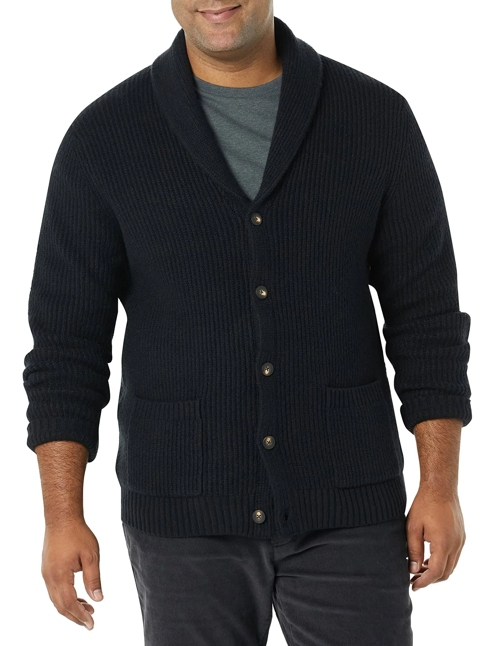 Amazon Essentials Men's Soft Touch Shawl Collar Cardigan