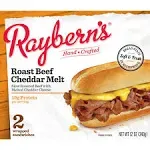 Rayberns Roast Beef Cheddar Melt Wrapped Sandwich -- 6 per Case.