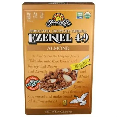 Food F Original Life Ezekiel 4:9 Almond Cereal 16 oz (Pack of 6)