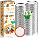 SLifeJars 180pcs Canning Lids