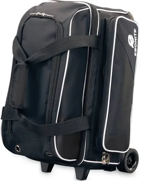 Ebonite Transport Double Roller Bowling Bag - Black