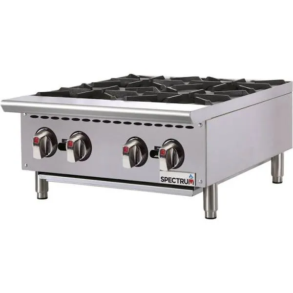 Winco NGHP-4 Spectrum Gas 4-Burner Hotplate-24&amp;amp;quot;, Natural/LP