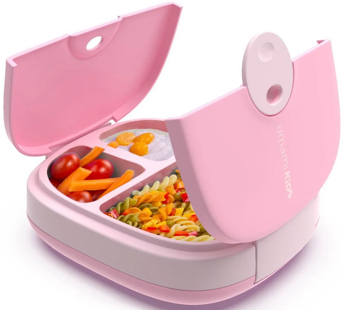 Umami Kids Lunch Box with Cutlery, Leak-Proof, Durable, Bento-Style, 3 Big Compartments, Ideal Portion Sizes for Ages 3 to 9, for Daycare Boys and Gi