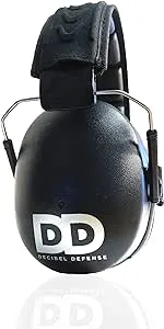 Professional Safety Ear Muffs by Decibel Defense - 37dB NRR - The HIGHEST Rated & MOST COMFORTABLE Ear Protection for Shooting & Industrial Use - THE BEST HEARING PROTECTION...GUARANTEED