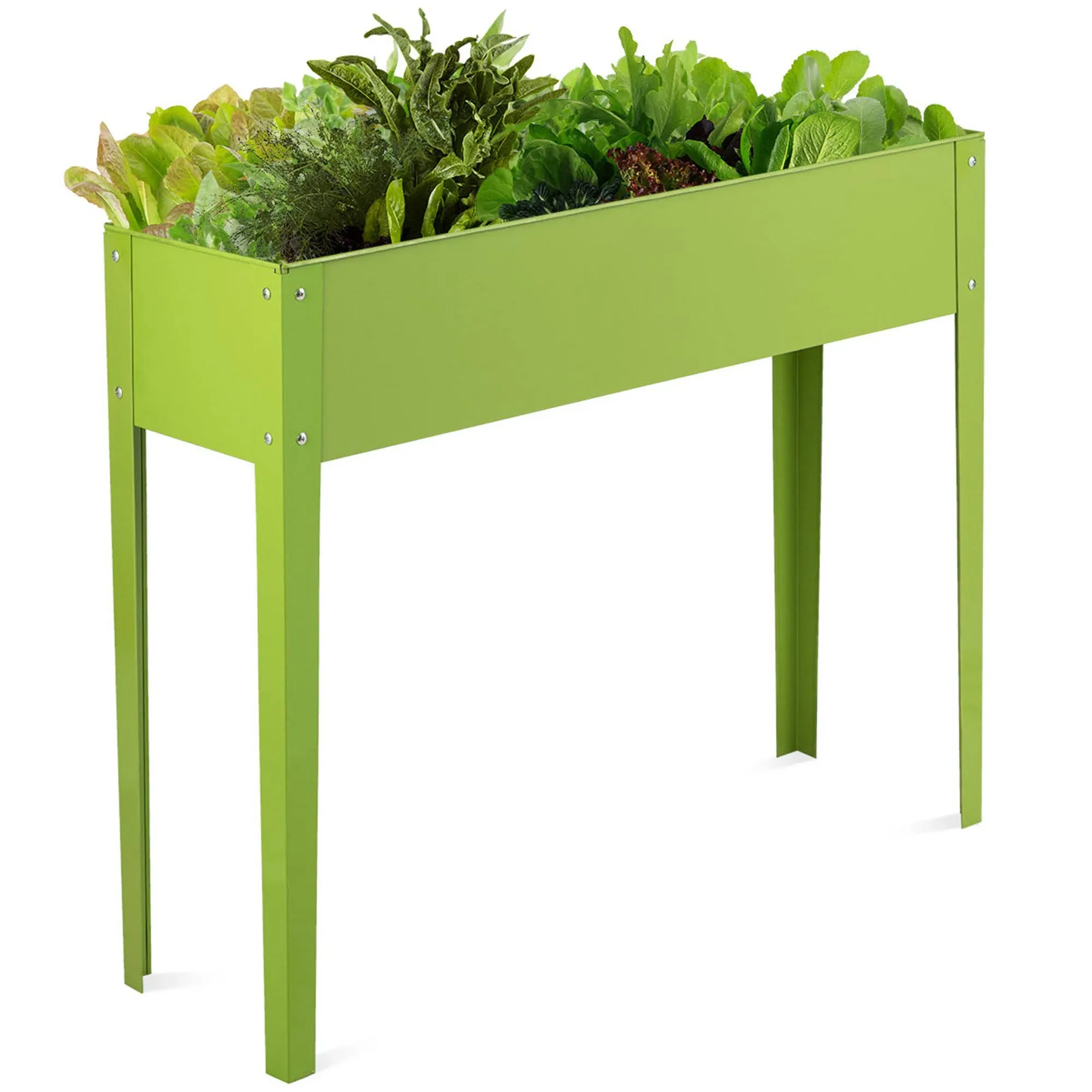 Costway 13-in x 40-in x 31.5-in Green Raised Garden Bed