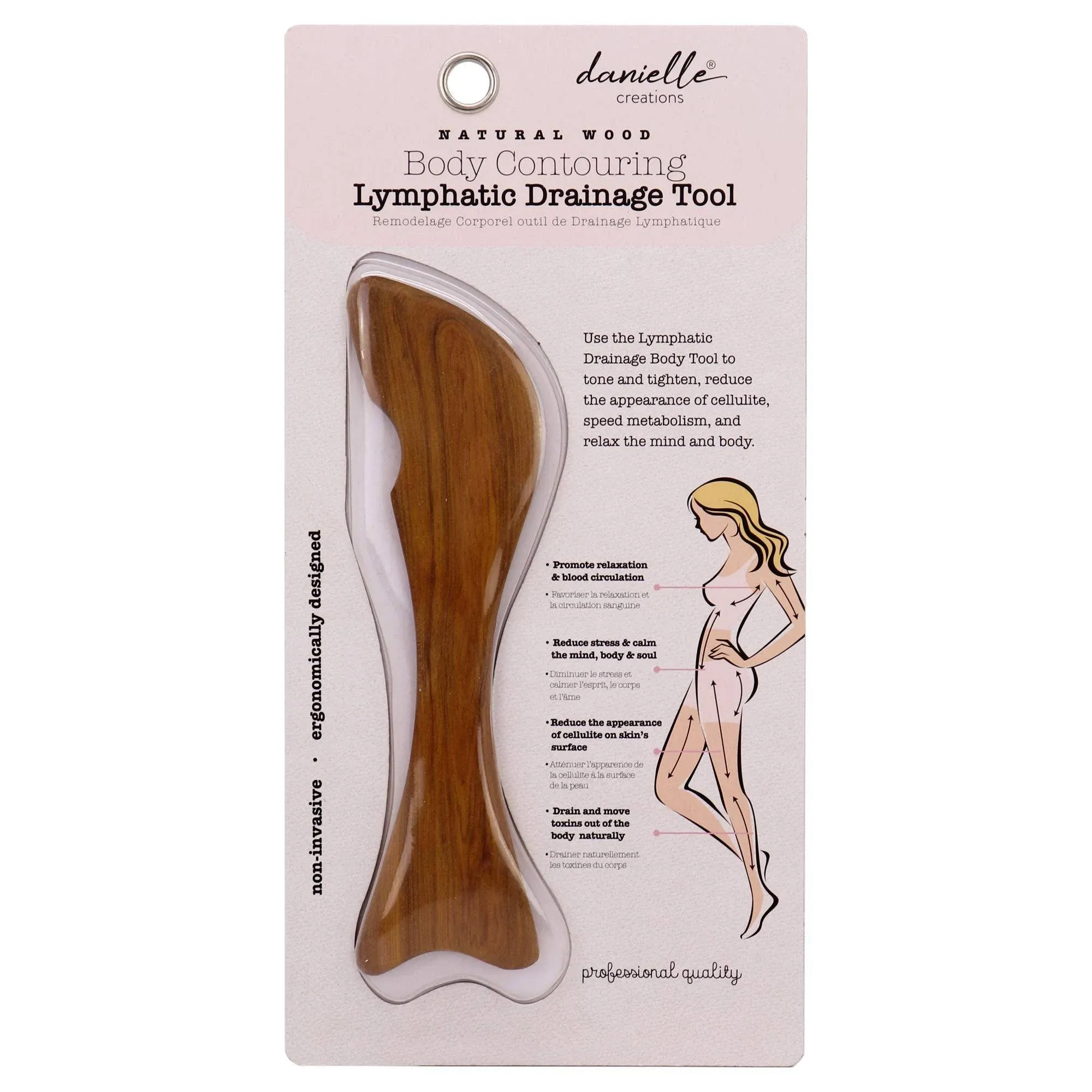 Danielle Lymphatic Drainage Tool - Wood