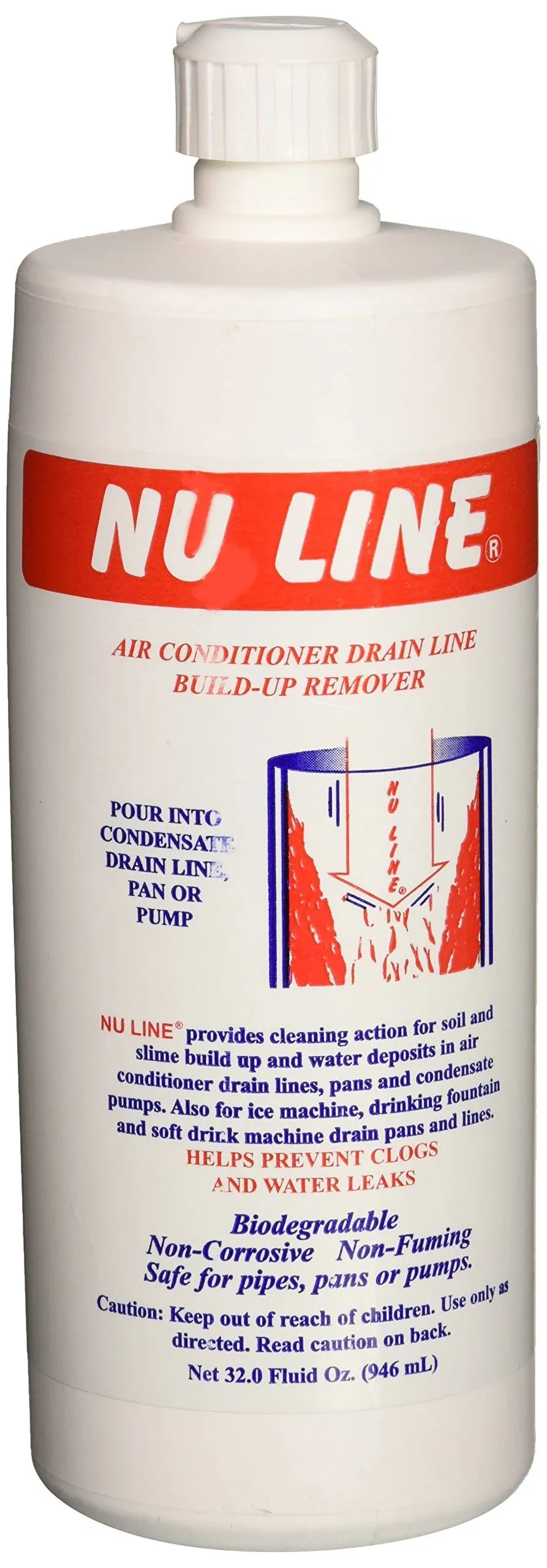 Nu-Line® Drain Cleaner, 32 Ounce - Sold Each