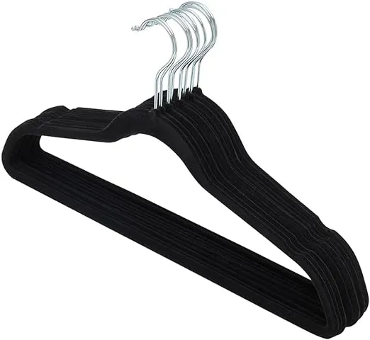 Sunbeam Slip-Proof Snag-Free Ultra Slim Velvet Hanger with Rotating Steel Hook