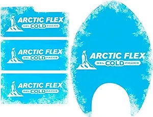 Arctic Flex Gel Replacement Packs - Gel Ice Packs Reusable for Full Head Ice Brace - Hot & Cold Gel Pack for Injuries, Pain Relief, Swelling -