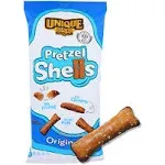 Unique Pretzels Shells, Homestyle Baked, Vegan, 6 Bags, Original 10 Ounce