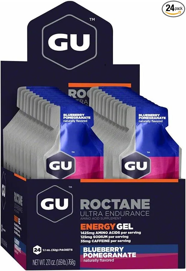 GU Roctane Energy Gel - 24 Pack Blueberry