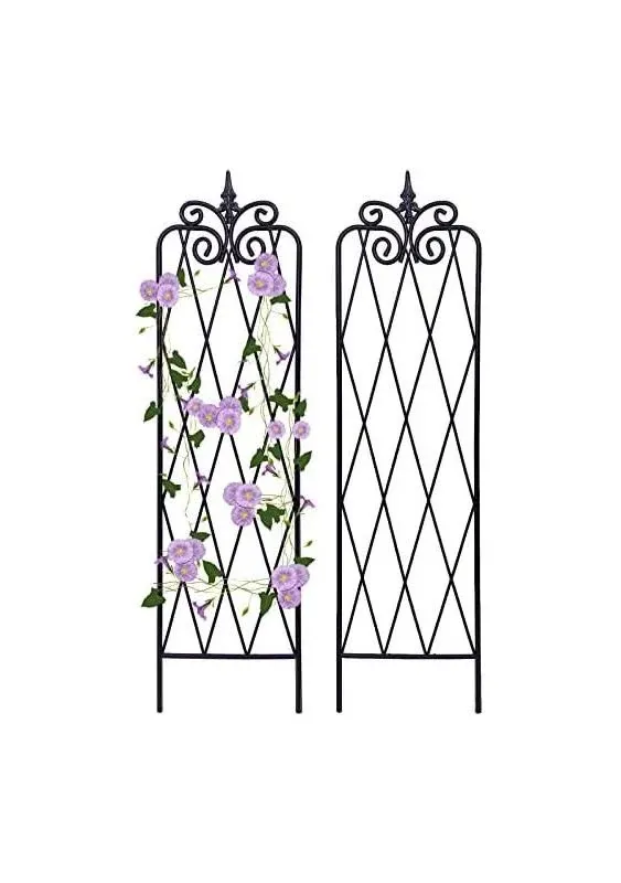 Trellis for Climbing Plants 59inch x15inch Rustproof Metal Vine Trellises for Outdoor Climbing Plants Support Structures A (150cm) 2Pack