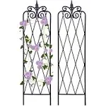 Trellis for Climbing Plants 59inch x15inch Rustproof Metal Vine Trellises for Outdoor Climbing Plants Support Structures A (150cm) 2Pack