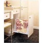 Wire Bottom Mount Hamper Pullout White Rev-A-Shelf HRV-1220 S