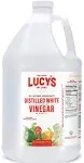 Lucy's Family Owned - Natural Distilled White Vinegar, 1 Gallon (128 oz) - 5% Acidity (White Vinegar, 1 Gallon (128 fl oz.))