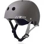 80Six Dual Certified Kids Bike, Scooter, and Skateboard Helmet, Grey Matte, Junior - Ages 5