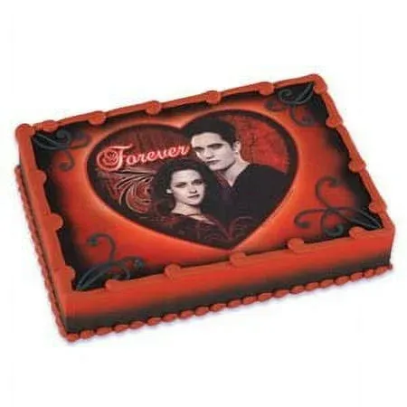 Bakery Heart Twilight Breaking Dawn Edible Icing Art Cake Image