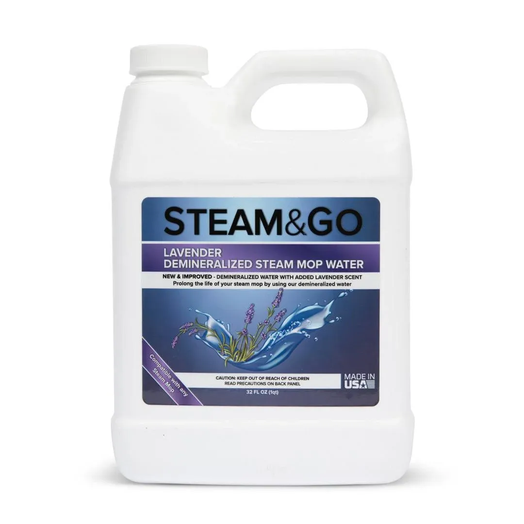 Steam & Go Demineralized Water for Steam Cleaner