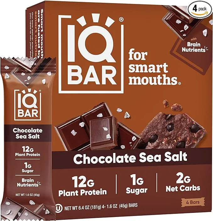 Iqbar Chocolate Sea Salt Protein Bar