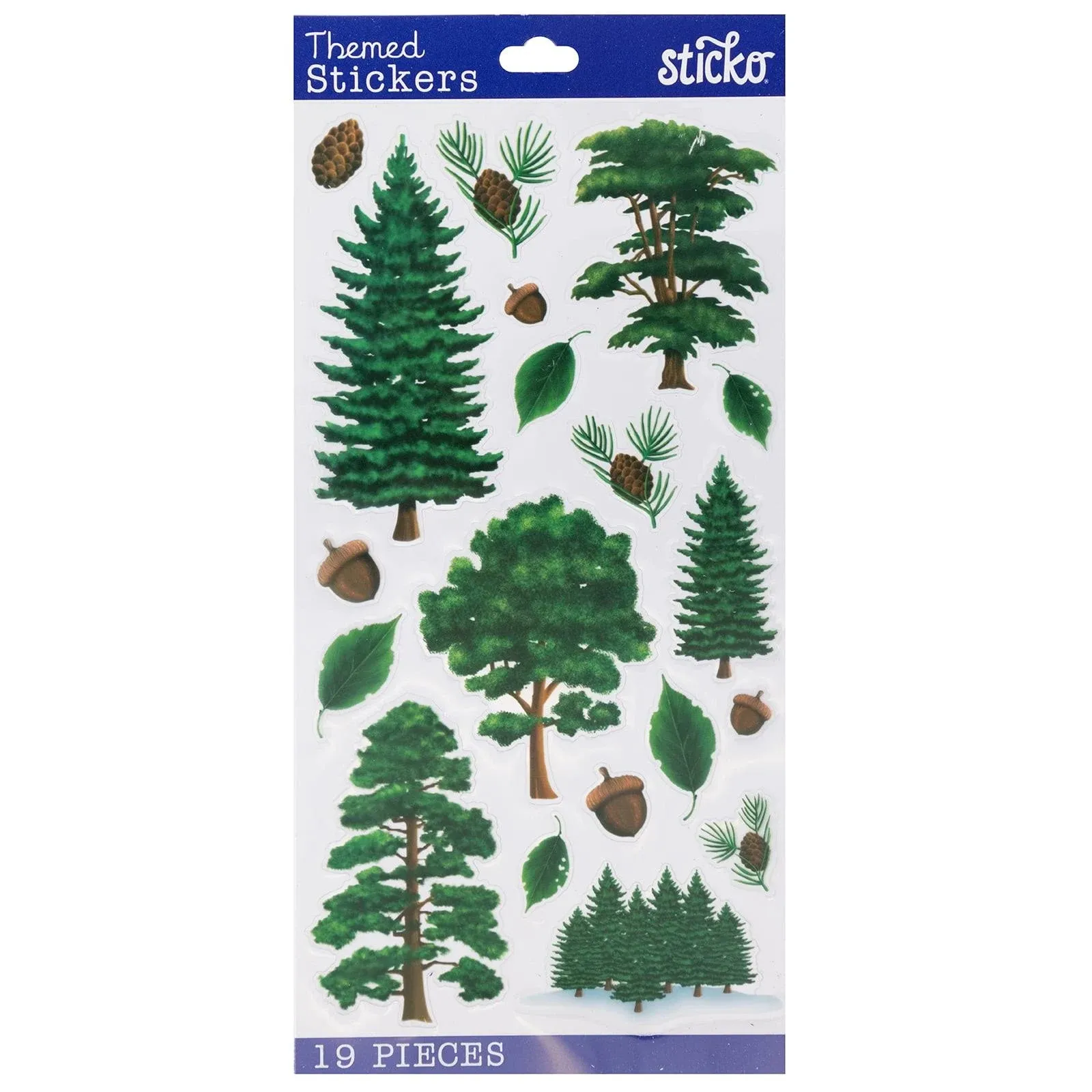 Tree Stickers | Adhesive Trees | Majestic Trees Stickers - 19 Assorted Pieces/Pkg. (nm5238247)