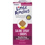 Little Remedies Saline Spray and Drops - Safe for Newborns, 0.5 fl oz