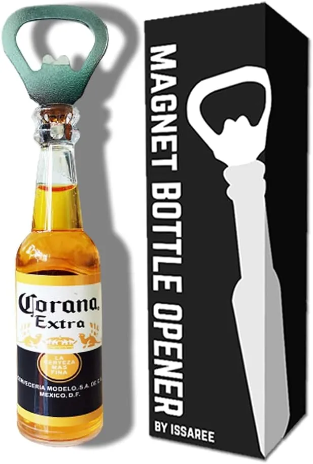 Magnetic Beer Bottle Opener Figure Beer Bottle Bar Refrigerator Decor Unique