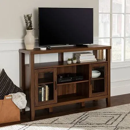 Walker Edison Jordan 52" Rustic Wood TV Stand