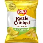 Lay's Kettle Cooked Original Chips, 1.375 oz Bag, 64/Carton