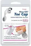 Pedifix Footcare Visco-Gel Toe Protector Large, Soft Fabric Sleeve