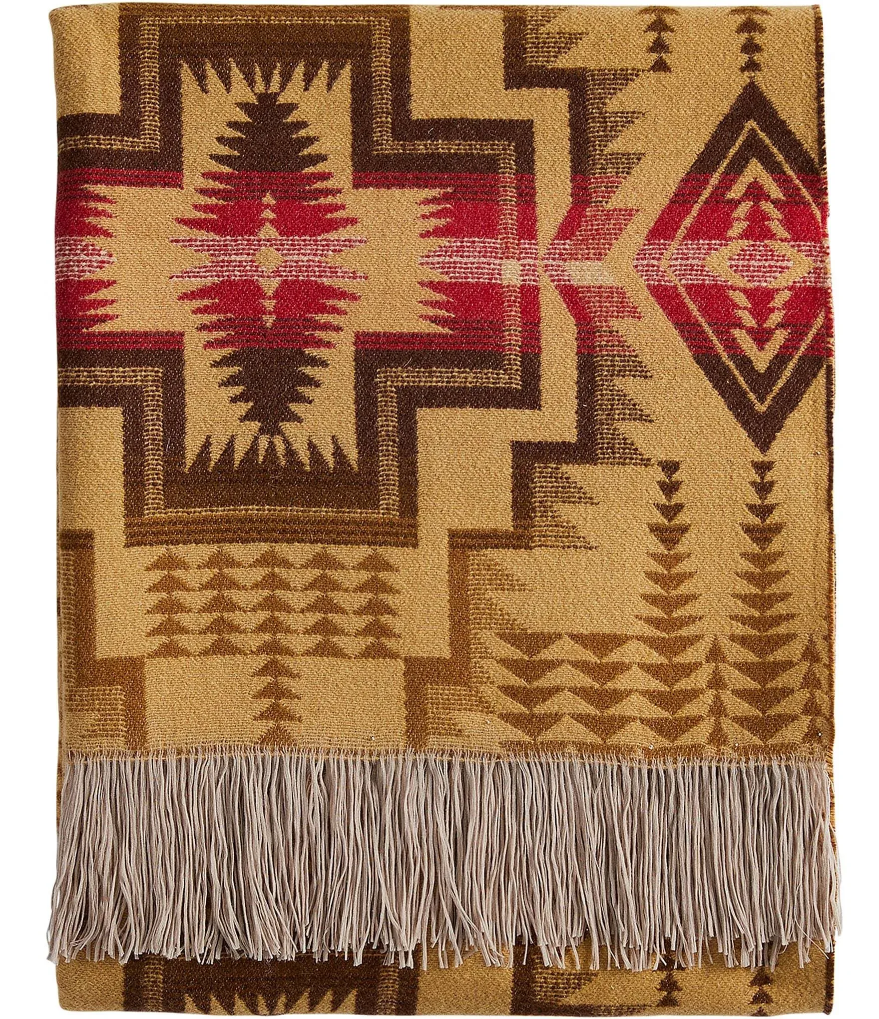 Pendleton Harding Star Royal Fringed Throw