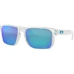 Oakley Holbrook XL Polarized Sunglasses Polished Clear/Sapphire Prizm