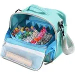 Large Storage Tote Bag for Marker Pens Brush Pen Coloring Pencils Books Art and Crafts Supplies Tools Cosmetics, Up to 130 Pens,black