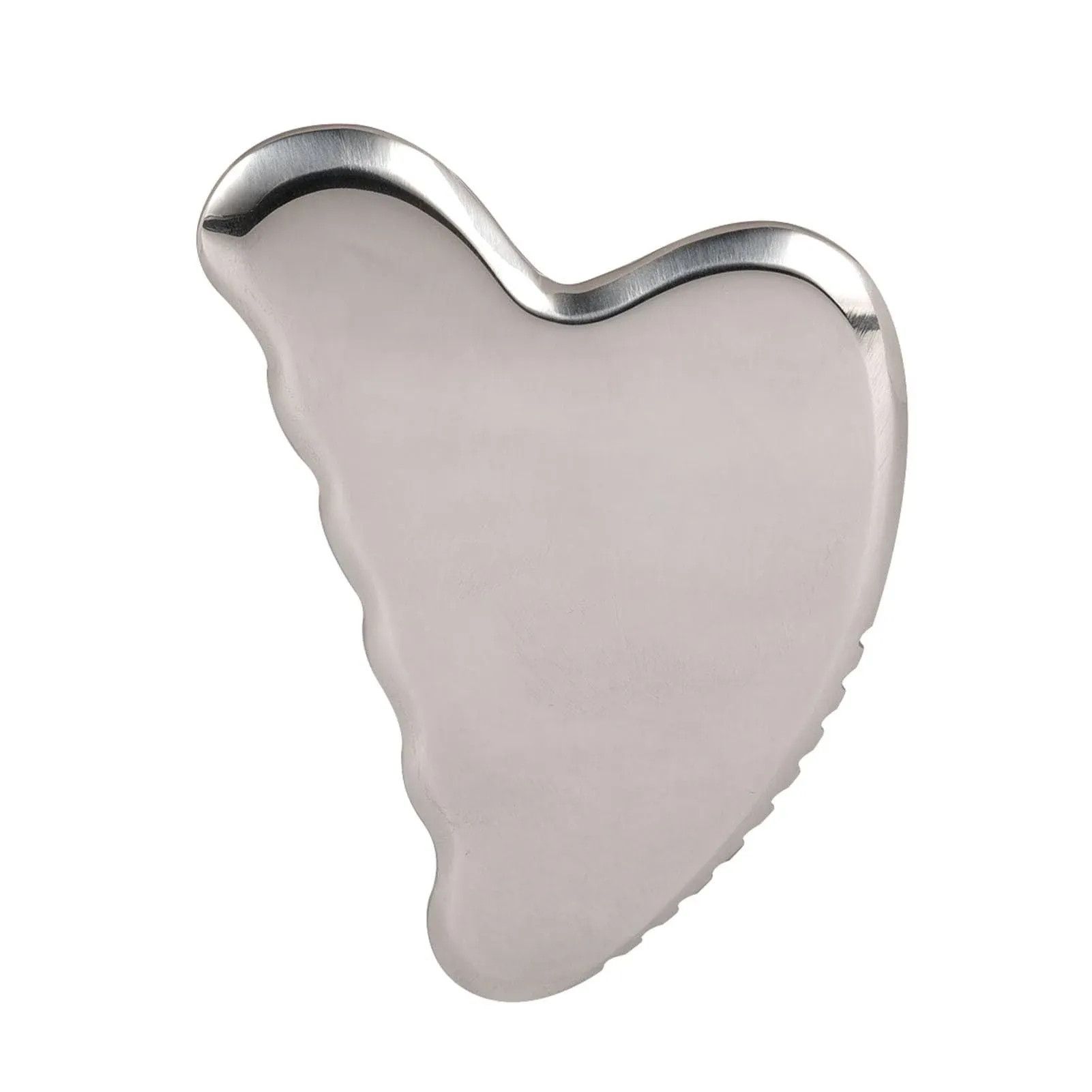 Gua Sha Facial Tools,Stainless Steel Gua Sha Board with Teeth for Face, Massage Scraper Tool for Facial Skin Care with Travel Pouch