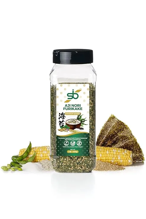 S-B SPICES Aji Nori Furikake Seasoning (1lb/454g) Authentic Japanese Seasoning for Rice Vegetables, French Fries, Salmon and More Traditional Japanese Rice Seasoning Gluten Free and Vegan