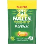 Halls Defense Assorted Citrus Vitamin C Drops