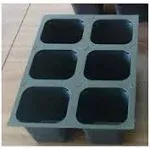 Seed Starter Trays 432 Large Cells Total (72 Trays of 6 Cells Each)