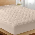 Utopia Bedding Quilted Fitted Mattress Pad (Queen, Grey) - Elastic Fitted Mattress Protector - Mattress Cover Stretches up to 16 Inches Deep - Machine Washable Mattress Topper