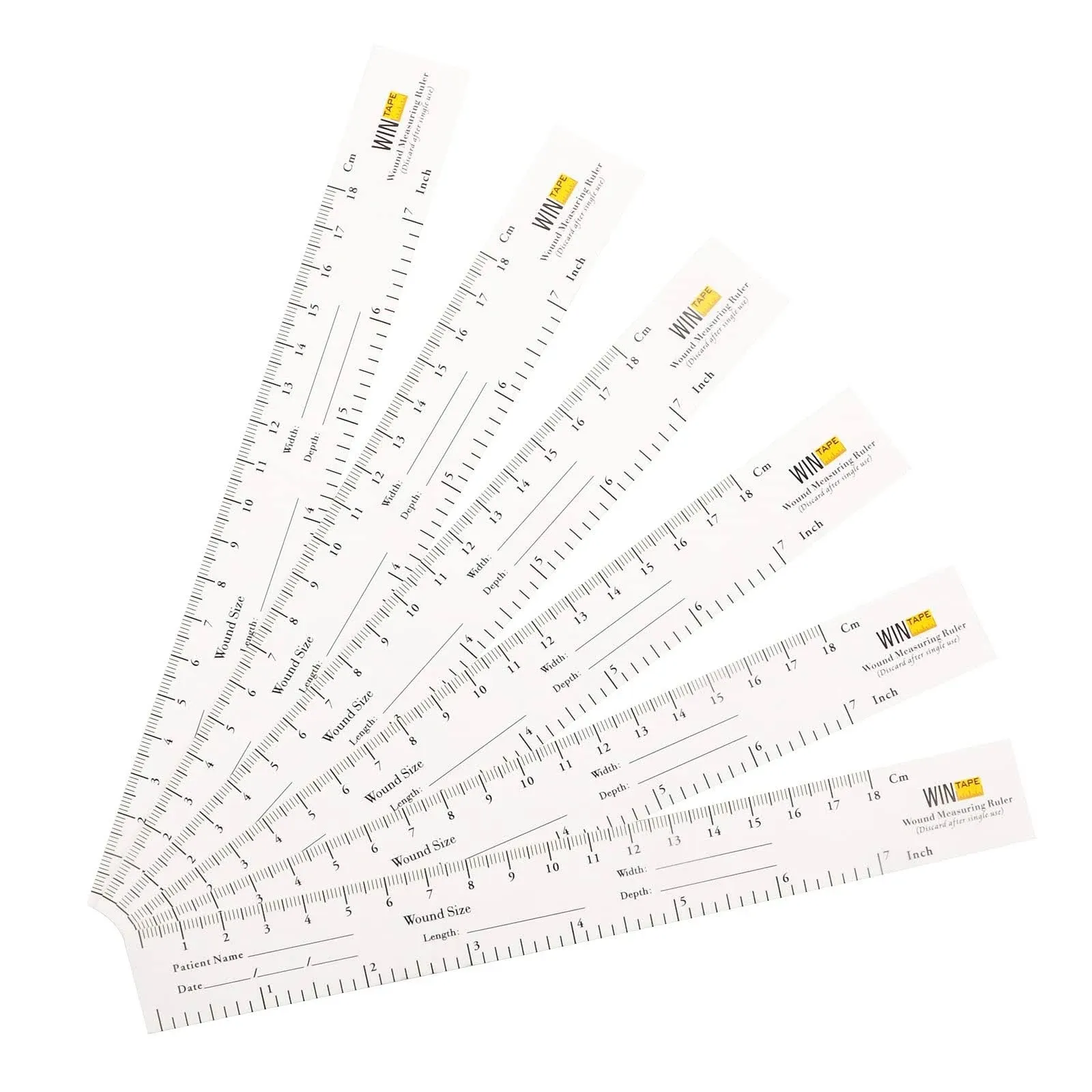 Wintape Educare Wound Ruler PAPER wound measuring tape Pack of 100 Medical Me...