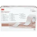 3M 1533-1 Micropore Surgical Tape-12/Box