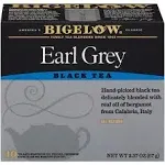 Bigelow Tea Earl Grey Black Tea, Caffeinated, 120 Total Tea Bags, 20 Count (Pack of 6)