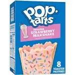 Pop-Tarts Frosted Strawberry Milkshake Toaster Pastries, 13.5 oz 8 ct